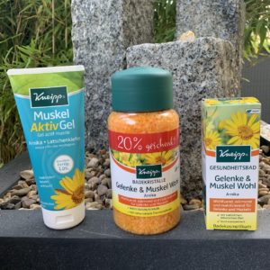 Muskelkater adé mit Arnika-Produkten von KNEIPP